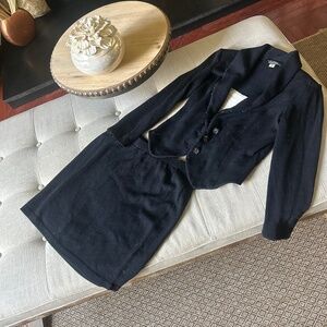 St. John Evening By Mary Gray Two Piece Knit Blazer Skirt Set Size 4